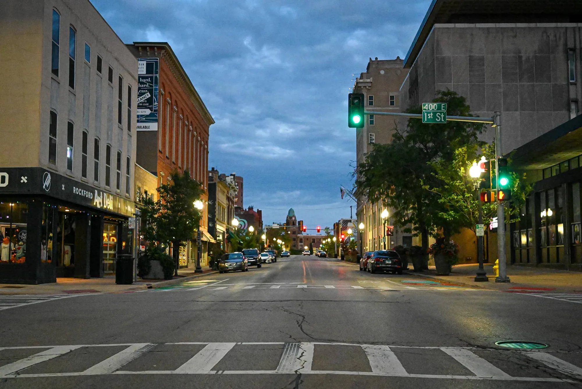 Downtown Rockford street Downtown Rockford street